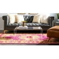 thumbnail image 4 of Rugs.com Fleur Collection Rug – 9' x 12' Pink Medium-Pile Rug Perfect For Living Rooms, Large Dining Rooms, Open Floorplans, 4 of 9