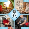 thumbnail image 2 of Comfort Zone 4” Tri-Pod Stroller Fan, 3-Speed, Rechargeable, Flexible, Mini, Portable, 2-3 Hour Charge Time, Secure Hold, Black, 2 of 8