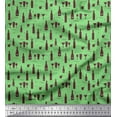 thumbnail image 1 of Soimoi Silk Fabric Bottle & Wine Glass Bar Print Sewing Fabric Yard 42 Inch Wide, 1 of 3