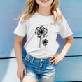 thumbnail image 2 of Gubotare Boys Short Sleeve T Shirts Boys Dinosaur Short Sleeve Shirts Toddler Car Excavator Cotton T Shirts Summer Graphic Tee Top Clothes for Kids Sizes 6-7T (White,6-7 Years), 2 of 5