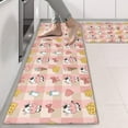 thumbnail image 2 of Kitchen Rugs Sets Of 2,Pink Checkered Cow Pattern Anti Fatigue Kitchen Mat Rugs Non Slip Washable,Decorative Kitchen Floor Mats for Kitchen,Sink,Laundry,17"X47", 2 of 5