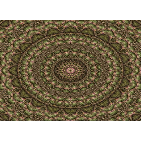 Ahgly Company Machine Washable Indoor Rectangle Transitional Bakers Brown Area Rugs, 5' x 8'