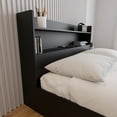 thumbnail image 3 of Nexera Hunter Queen Size Bookcase Headboard, Black, 3 of 6