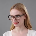 thumbnail image 3 of KoKoBin Reading Glasses Women Blue Light Blocking Mens Oversized Rectangle Computer Readers, 3 Pack Retro Fashion Oprah Style, 3 of 8