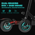 thumbnail image 5 of Mebike M8 Electric Scooter with Seat for Adults,35 MPH MAX Speed ,1200W Motor Foldable Escooter, 10 inch Street Tire, 5 of 11