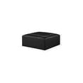 thumbnail image 3 of Meridian Furniture Cube Black Vegan Leather Ottoman, 3 of 5