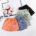 thumbnail image 6 of NOLDARES Toddler Kids Baby Boy Shorts Elastic Waist Shorts Summer Casual Short Pants Bottoms(Orange,18-24 Months), 6 of 7