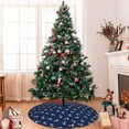 thumbnail image 7 of Rateoe Nautical Themed Simple Anchors Print Christmas Tree Skirt 48" for Xmas Holiday New Year Party Circle Tree Mat Ornaments Decoration, 7 of 7