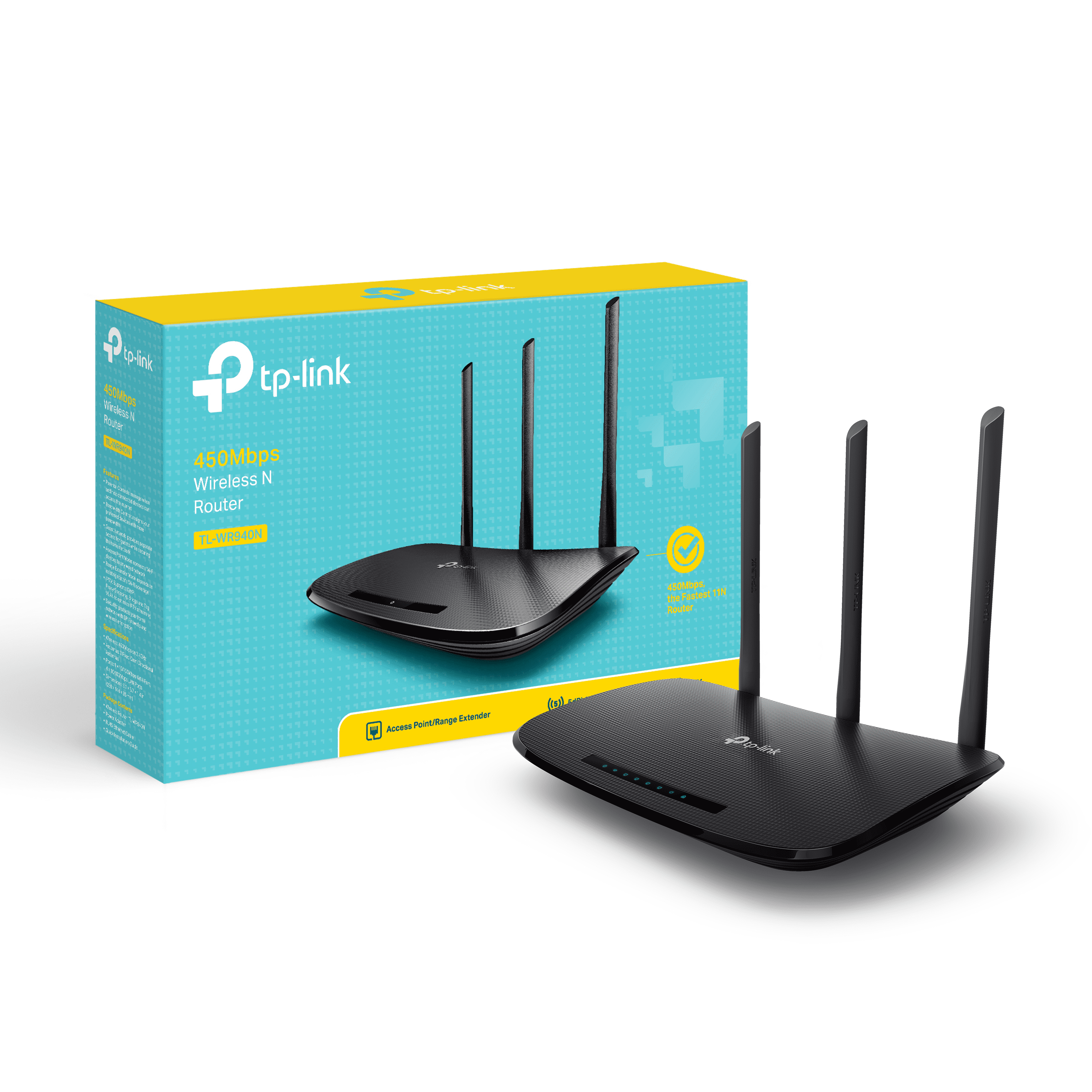 In honor Thunderstorm Surprised TP-Link TL-WR940N 450Mbps Wireless N Router Better Wireless Performance -  Walmart.com