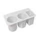 thumbnail image 3 of Organizador de escritorio para guardar objetos pequeños, elegante y multiusos, con 3 compartimentos, ideal para decoración de uñas, oficina y hogar. Negro, 3 of 8