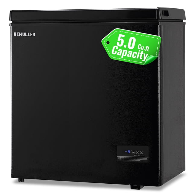 Congelador horizontal DEMULLER de 5.0 pies cúbicos con panel electrónico y cestas