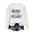 thumbnail image 2 of EGNMCR Chandail en Molleton de Noël Col Rond Imprimé Ample Manches Longues Sans Capuche, 2 of 4