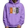 thumbnail image 1 of LUOGENLI Chandails à Capuchon pour Hommes, Chandail à Capuchon à Enfiler d'Halloween, Chandail à Capuchon Graphique à Enfiler, Chandail Chaud avec Imprimé, Veste Décontractée Confortable de Style Urbain pour l'Automne et l'Hiver, Chandails à Capuchon pour Hommes, Noir Gothique Violet, Taille TTTG, 1 of 5