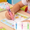 thumbnail image 1 of Tarmeek 4-Color Pens Ballpoint, 10 Pcs 4 Colors Cute Multicolor Retractable Pens, 0.8mm Smooth Drawing Pens with Bunny Egg Design Ballpoint Pens, Ballpoint Pens for Office, 1 of 7