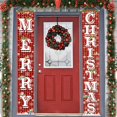 thumbnail image 1 of Cartel colgante navideño para porche con forma de Feliz Navidad, 1 of 7