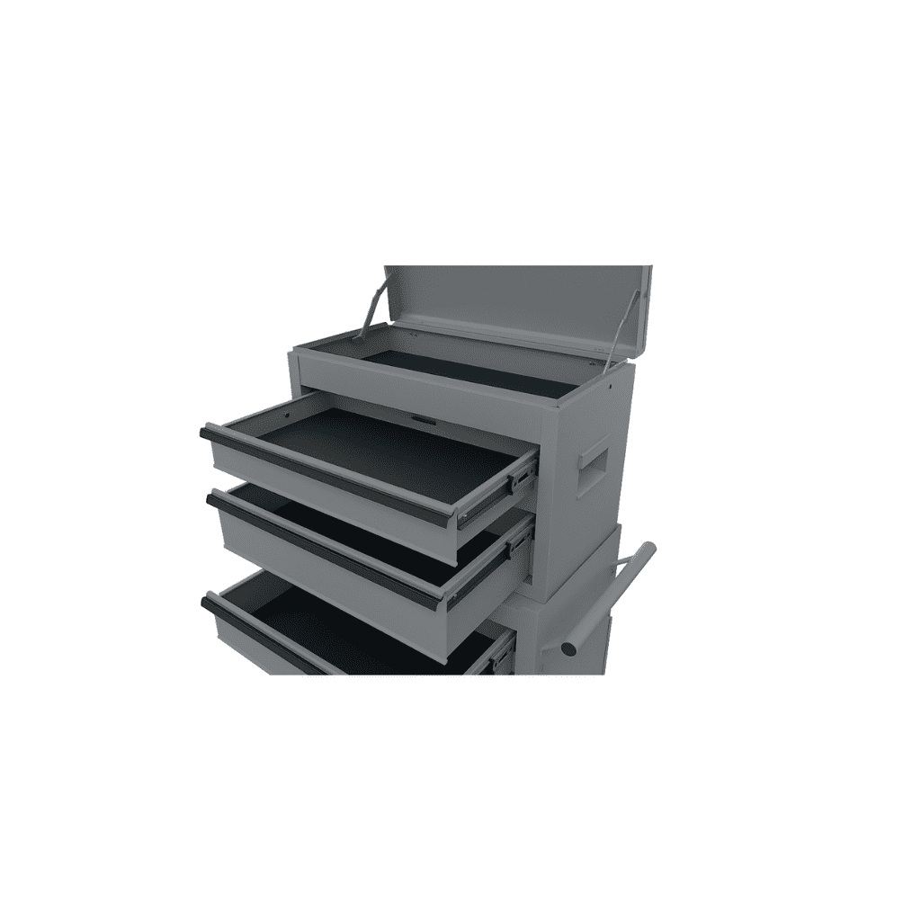 Hyper Tough 20-Inch Heavy Duty Steel Tool Chest, 300 lbs Capacity, Gray