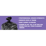Brute Super Tuff® Contractor Bags, 42 Gallon, 20 Bags (Flap Tie)