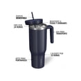 thumbnail image 2 of Termo Hydrapeak Voyager de 40 oz con asa y Popote Azul Marino, 2 of 7