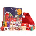 thumbnail image 1 of Calendario de Adviento 2024 Set de regalo para mujeres 24 piezas Regalos navideños con loción corporal Crema de manos Gel de ducha Bomba de baño Cesta de regalos de spa Regalos de Año Nuevo para mujer, 1 of 5