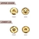 thumbnail image 5 of Uxcell 5 Set Botones de Broche de Costura de 17mm, Botones de Cierre de Metal, Dorado, 5 of 7