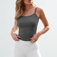 thumbnail image 3 of Womens Strap Camisole Tank Tops Fashion New Arrival Square Neck Casual Sleeveless Slim Fitted Tanks for Women, 3 of 5