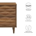 thumbnail image 5 of Modway Vespera 2-Drawer Nightstand in Walnut, 5 of 7