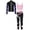Pink, variant on Hansber Kids Girls 3 Pcs Skating Dance Outfit Jacket Crop Top with Pants Set Ice Skating Gymnastic Light Purple 16