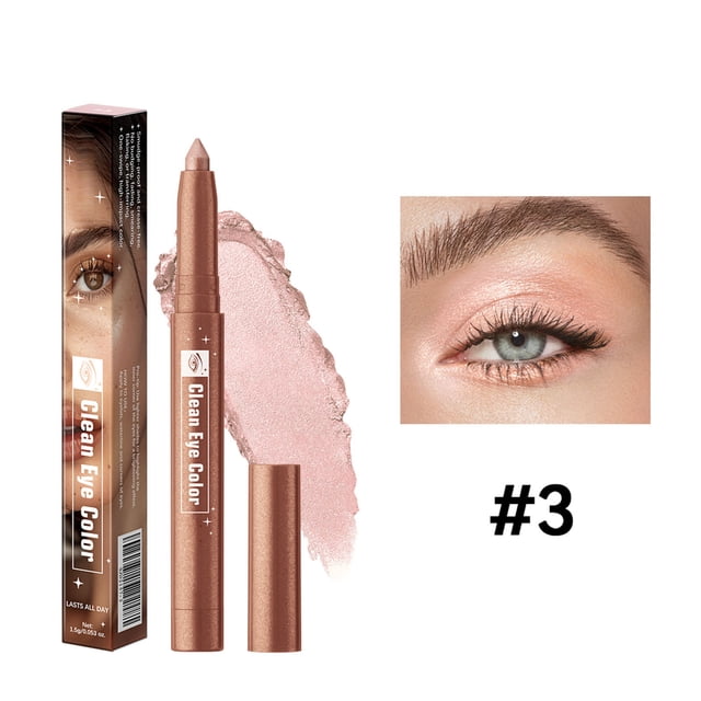 Lazy Eye Shadow Stick Easy To Color Glitter Pearl Eye Highlighter Purpose Eye Makeup Stick