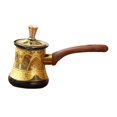 thumbnail image 1 of Luzkey Turkish Coffee Pot Chocolate Butter Milk Cup W Anti Overflow Spout Turkish Coffee Maker Saucepan for Milk for Kitchen Camping 55ml, 1 of 8