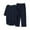 Dark Blue 2 piece outfit for women, variant on Summer Saving Wycnly Womens Casual 2 Piece Outfits Fall Cotton Linen Two Piece Lounge Set Solid Plus Size Short Sleeve Pullover and Elastic Waist Long Pants Sets under $5