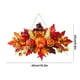 thumbnail image 3 of Corona de Halloween | Corona de otoño con calabaza y hojas | Adorno para puerta para festival de la cosecha | Decoración de mesa para Acción de Gracias en otoño, 3 of 6