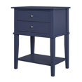 thumbnail image 1 of Ameriwood Home Franklin Accent Table with 2 Drawers in Navy, 1 of 5