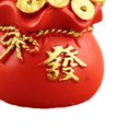 thumbnail image 4 of Estatua de bolsas de dinero Bolsa de dinero de resina de estatuilla de Feng Shui chino , de un Fanmusic Estatua de bolsas de dinero, 4 of 5