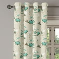 thumbnail image 2 of Ambesonne Floral Grommet Curtain, Romantic Little Hearts, 50" x 72", Turquoise Brown Beige, 2 of 6
