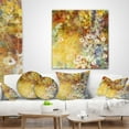 thumbnail image 4 of Designart Little Flowers with Soft Green Leaves - Floral Throw Pillow - 16x16, 4 of 5