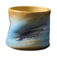 thumbnail image 1 of Taza de café de cerámica, taza de té, 200 ml, estilo japonés, hecha a mano, taza de café expreso, taza de té para café expreso, jugo, café , Amarillo, 1 of 5