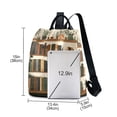 thumbnail image 3 of FORMRS Women's Travel Backpack Purse Anti-Theft Hidden Pockets Casual Shoulder Bag, Shelf Plants, 3 of 7