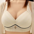 thumbnail image 2 of AINIYS Anti-Sagging Bra Bralette Wireless Soft Cup Bra Thin Fabric Bralettes Lift and Support Push-Up Bra Secure Fit Bra for Women Plus Size Cleavage Bra Breathable Everyday Bras White M, 2 of 3