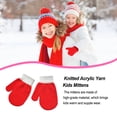 thumbnail image 4 of Manoplas Qarigey 1 par para niños calentadores de dedos de color sólido invierno Rojo, 4 of 6