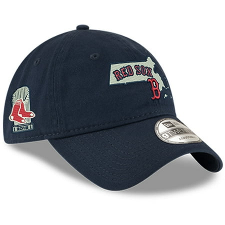 Boston Red Sox New Era 2018 World Series Champions State 9TWENTY Adjustable Hat - Navy - OSFA