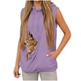 thumbnail image 2 of Shihyeh Cat Pouch Hoodie for Women Kangaroo Pocket Dog Pouch Sweatshirts Pet Carrier Pullover Animal Holder Sleeveless Tops, 2 of 5