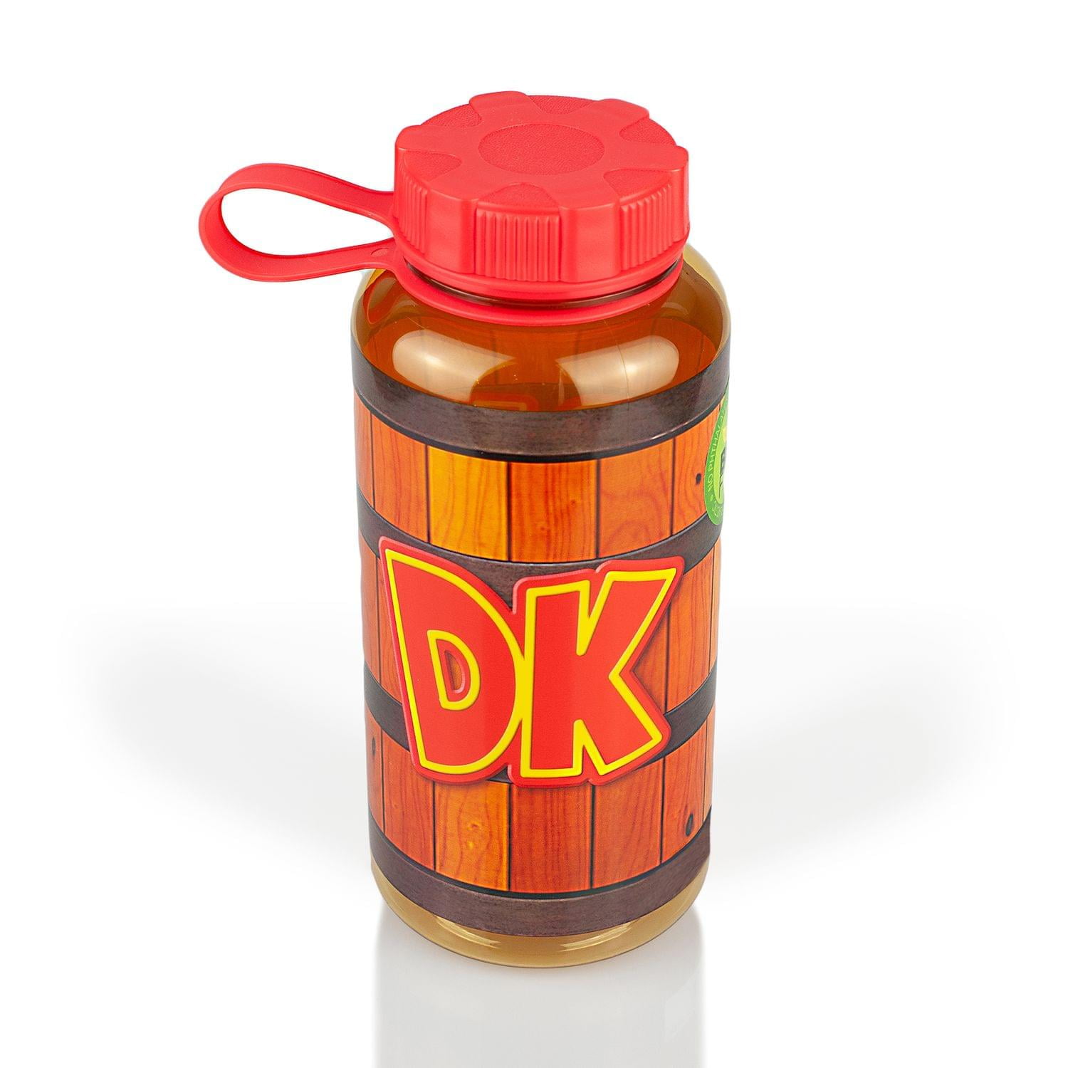 EXCLUSIVE Donkey Kong Water Bottle | Designed to Look Like DK's Barrel | 24 Oz