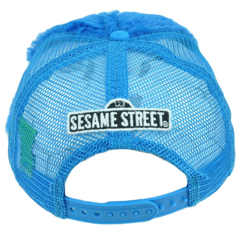 Overlord Sesame Street Cookie Monster Trucker Hat NWT Blue Fuzzy Mesh Snapback Straight outta Sesame Street. All your favorites , including  main image 3