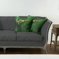 thumbnail image 7 of Ambesonne Green Throw Pillow Cover 2 Pack, Exotic Wild Macro Leaf, 18", Green, 7 of 7