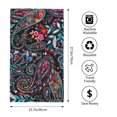 thumbnail image 2 of Fotbe Paisley Toalla Premium con Patrón, Toalla de Microfibra de Secado Rápido, Ligera y Altamente Absorbente (27.5x16in), Ideal para Uso Diario, 2 of 6