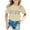 Beige, variant on Girls Size 10 Shirts Graphic T-Shirts Crewneck Back To School Shirt Comfortable Beach Holiday Shirts Preppy T-Shirt Boys & Girls Shirts, 8-9 Years, White
