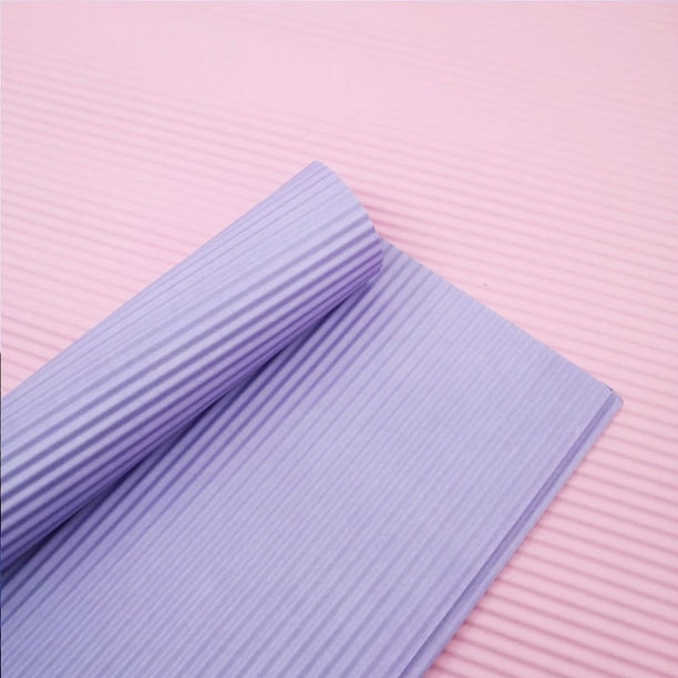 Zhuge Flores, regalos, papel para envolver regalos, flores de papel corrugado monocromático, papel ondulado, papel para envolver regalos (violeta claro)