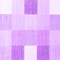 thumbnail image 1 of Ahgly Company Indoor Square Checkered Purple Modern Area Rugs, 5' Square, 1 of 4