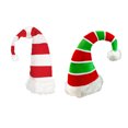 thumbnail image 2 of Ounissouiy Sombreros navideños Delicados adornos navideños a rayas Festival Adorno de fiesta Traje de cosplay para celebración festiva Kits de decoración para fiestas No.2, 2 of 6
