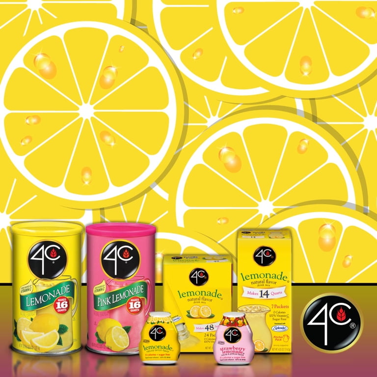 4C Powdered Drink Mix Canisters, Family Sized Bin, Thirst